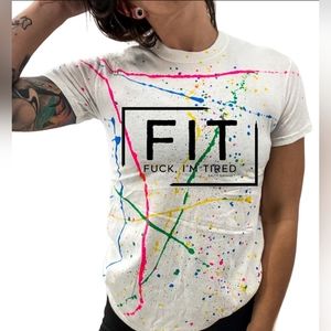 Salty Savage Unisex "FIT" Paint Splatter Tee